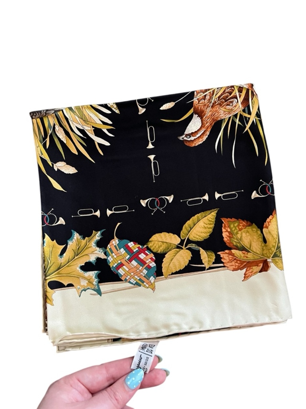 SALVATORE FERRAGAMO “Birds of a Feather” Silk Scarf - Picture 3 of 14